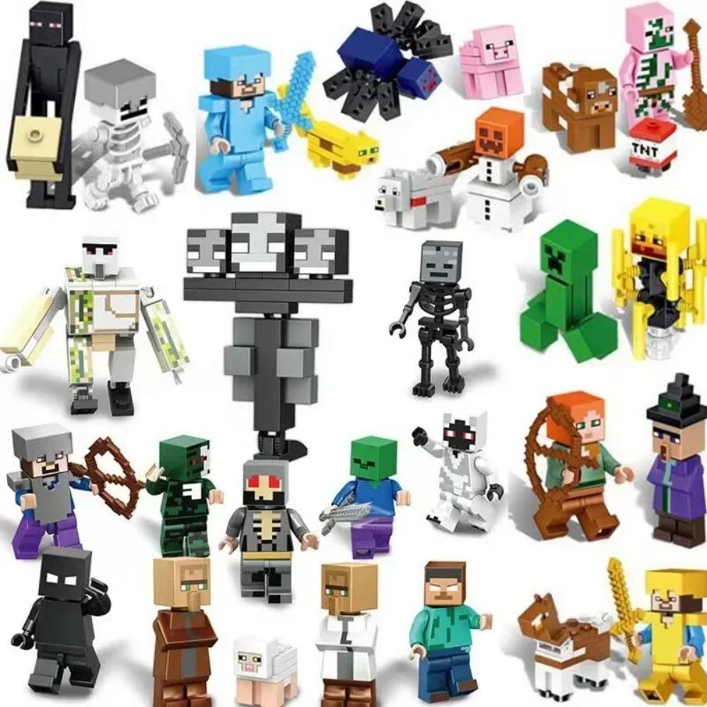 Bausteine, Puppen, Spielzeug, Minifiguren, Puppen, Geburtstagsgeschenke, Spielzeug für Kinder, Zeichentrickfiguren.