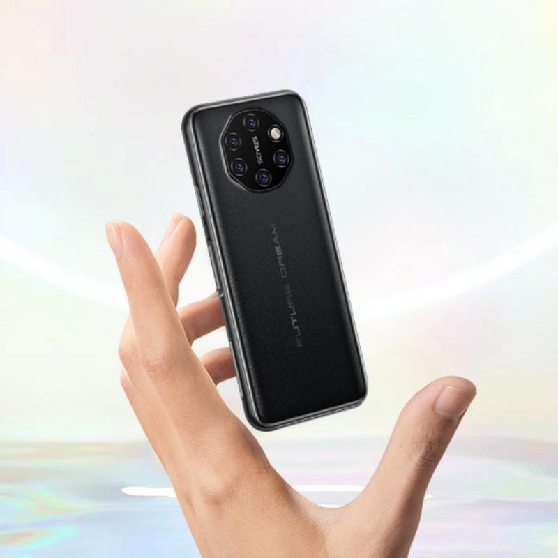 Neues SOYES S10I Mini Smartphone 3,5 Zoll HD 3GB RAM 32/64GB ROM 5MP LTE 4G 2050mAh Tragbar Entsperrt per Gesicht/Fingerabdruck Android Taschen-Mobiltelefon 64GB schwarz