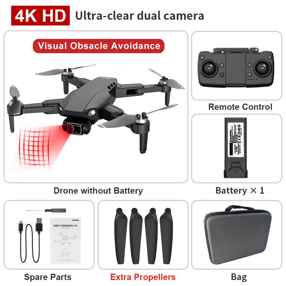 2025 Neue L900 Pro SE Drohne GPS 4K Professionell 5G Wifi FPV Kamera 360° Hindernisvermeidung Bürstenloser Motor RC Quadcopter Mini Drohne Spielzeug 1 battery schwarz