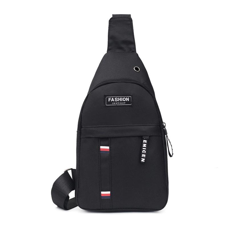 Männer Brust Tasche Mode Schulter Tasche Multifunktions Umhängetasche Auf Schulter Reise Sling Tasche Pack Messenger Pack Für Männliche black
