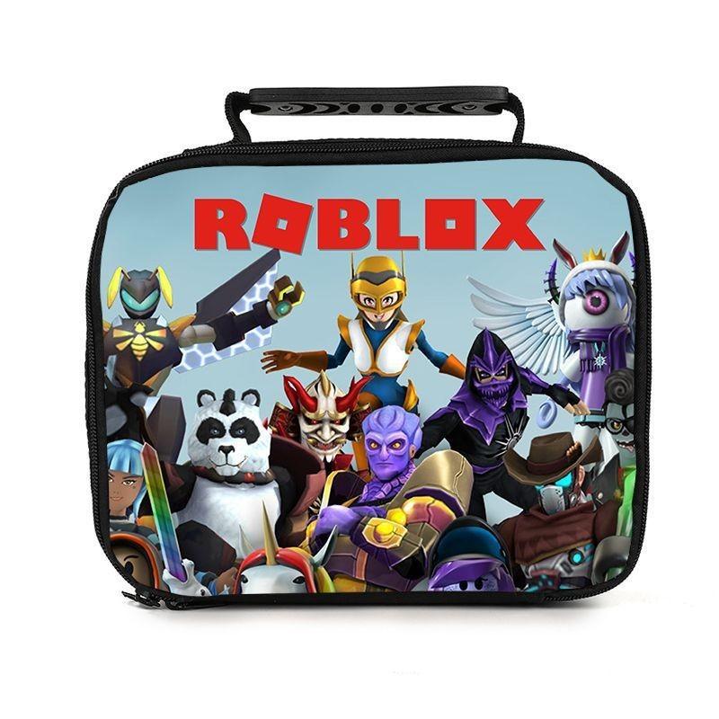 Roblox Tragbare Lunchtasche für Schüler Isolierend und Geräumig Wathet