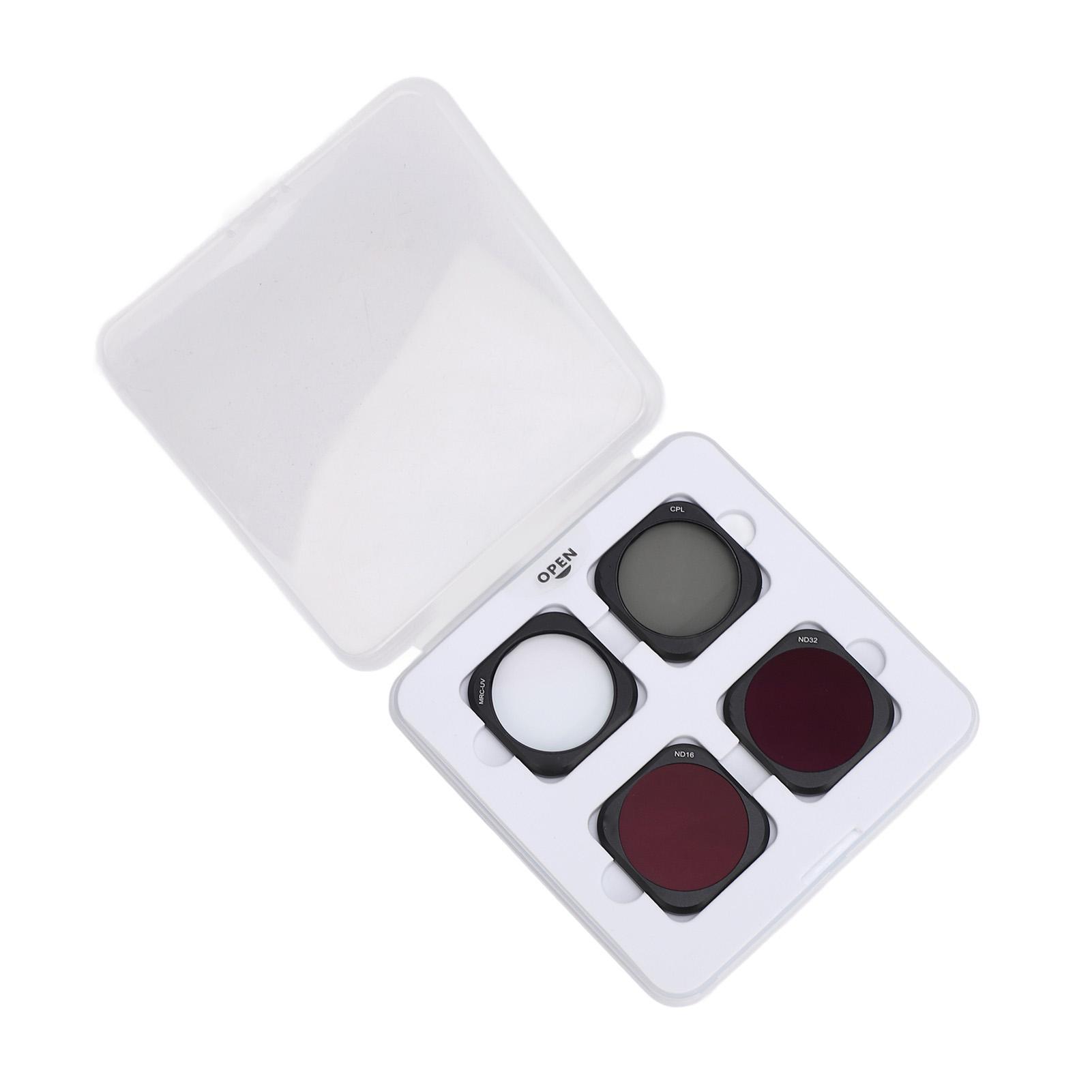 4Pcs Action Kamera Objektiv Filter Kit HD Beschichtung Kratzfest UV CPL ND16 ND32 Objektiv Filter für