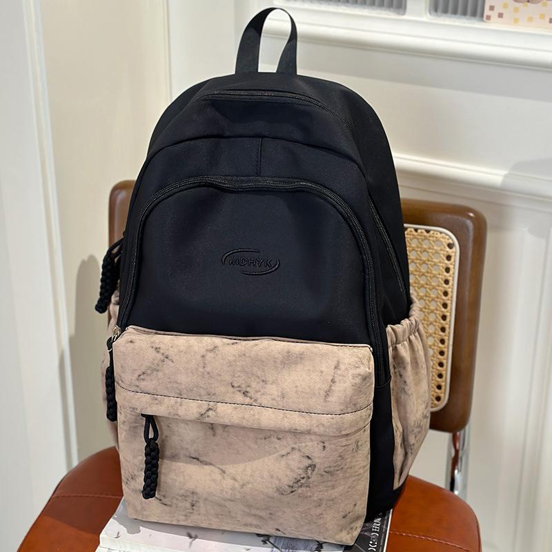 Neue Schultaschen für Schülerinnen Grundschule Mittelschule Oberstufe Buchstaben-Rucksack