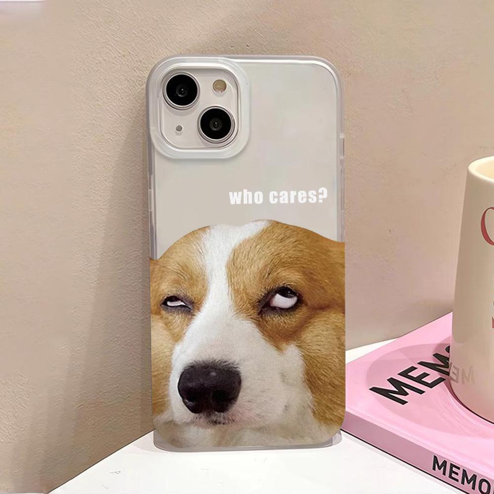 Niedliche Hunde Cartoon Welpen Handyhülle für iPhone 13 Hülle iPhone 11 12 14 15 Pro Max 13 12 Mini 15 Plus Transparente Hülle Weiche Funda For iPhone 12 Mini