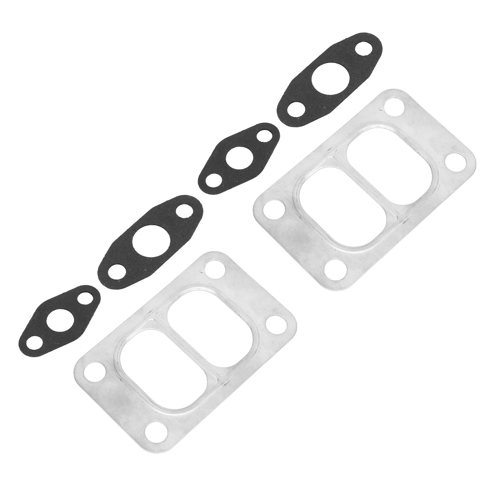 2 Pcs Turbo Dichtung Set Turbolader Öl Einlass Outlet Unterteilt Dichtung Öl Ablauf Feed Kit Ersatz
