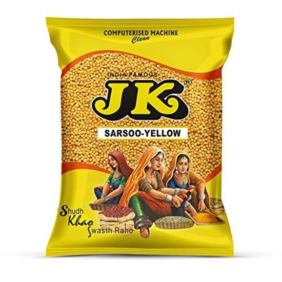 JK Gelbsenf, 500 Gramm | Sarsoo-Samen (Gelbe Senfsaat) | Senf yellow