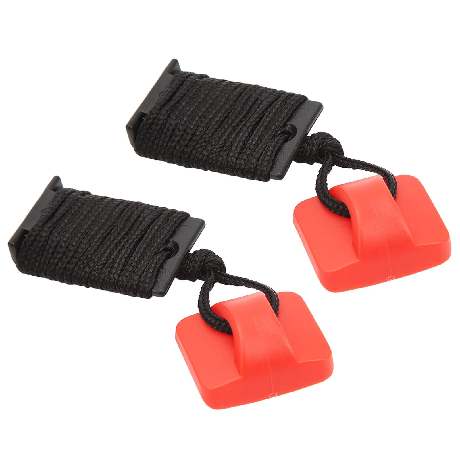 2 STÜCK Laufband Sicherheitsschalter Universeller Magnet Not-Aus Laufbandschlüssel für Fitnessstudio Rot