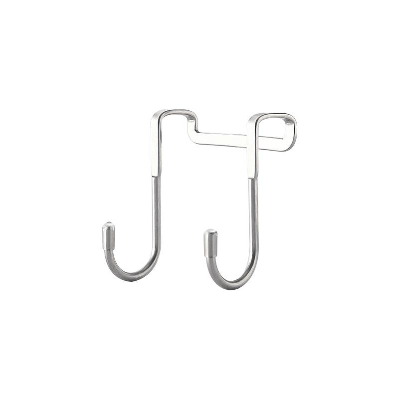 2 stücke Edelstahl Küche Bad Schrank Tür Mantel Handtuch Rack S-Form Schrank Lagerung Rack Bademantel Kleiderbügel Halter Haken