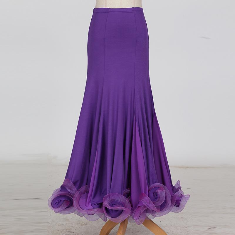 Dame Ballroom Dance Rock Weibliche Moderne Tanz Praxis Rock Nationalen Standard Dance Rock Ballroom Dance XXL violett