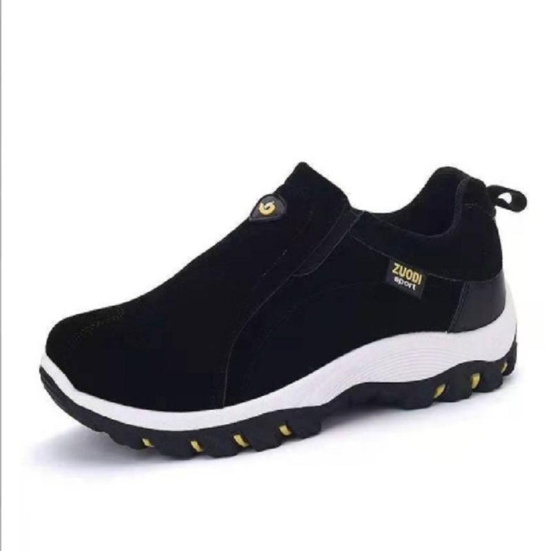 Casual Schuhe Männer Turnschuhe Outdoor Wanderschuhe Müßiggänger Männer Bequeme Schuhe Männliche Schuhe Licht Plus Größe 41 schwarz