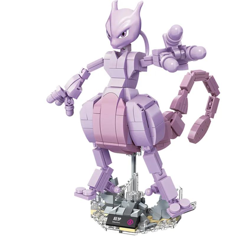 Pokemon Glurak Mewtu Bisasam Bausteine Cartoon Figur Modell Steine Sets Film Puppen Modell Kinderspielzeug Für Kinder Geschenk With Box gray