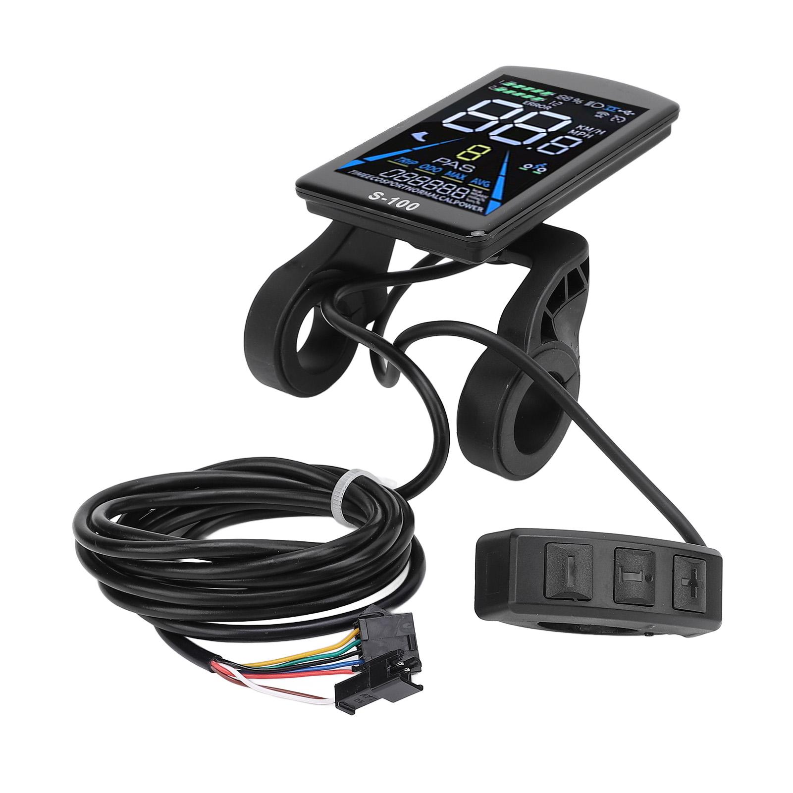 E-Bike LCD-Display 24V 36V 48V 60V 72V Universelles Wasserdichtes Farb-LCD-Displaypanel mit SM