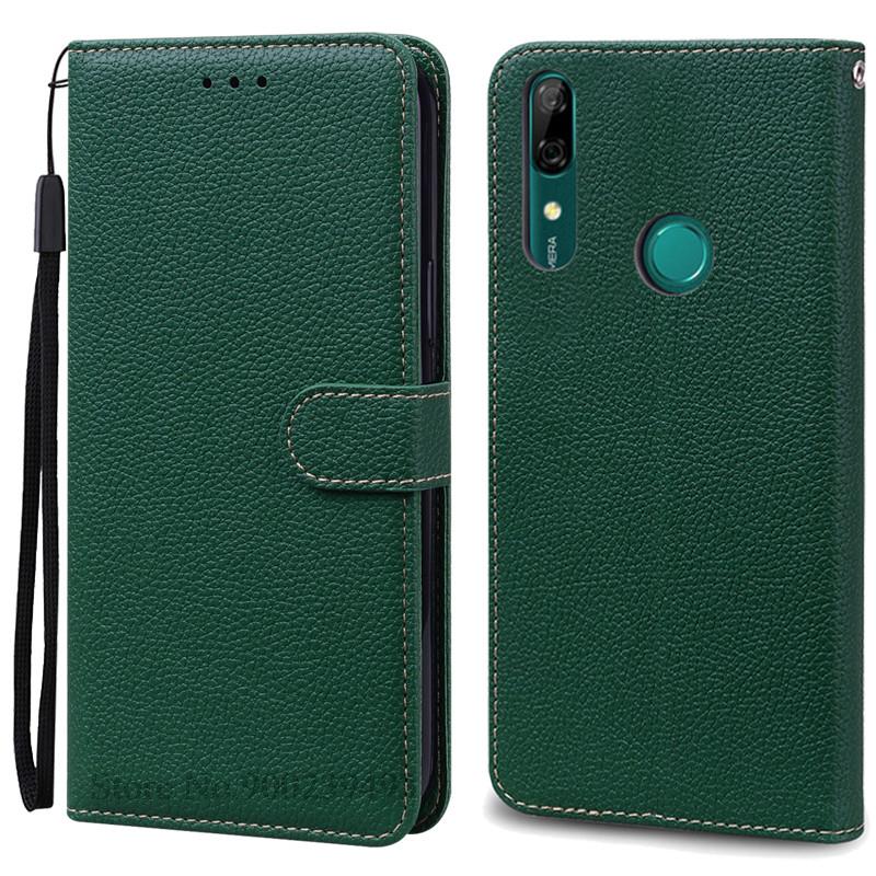 Für Huawei P Smart Z Fall PSmart Z STK-LX1 Leder Brieftasche Buch Abdeckung Telefon Fall Für Huawei P Smart Z Telefon fall Coque Fundas For Huawei P Smart Z dunkelgrüne