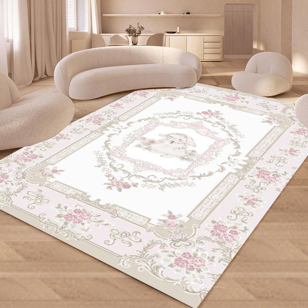 Böhmische Teppiche für Wohnzimmer Schlafzimmer Dekoration Schmutzabweisende Bodenmatte Große Teppiche Ideal für Moderne Heim Festivaldeko 80x120cm