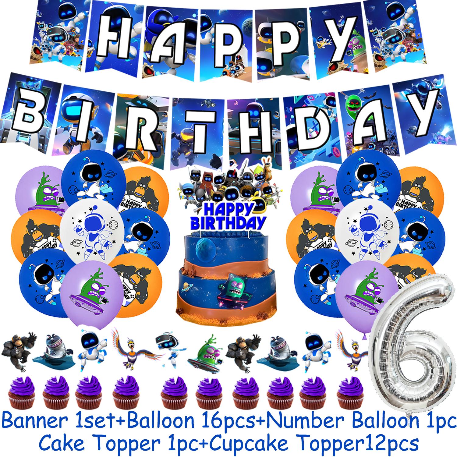 Cartoon ROBOTEN Kindergeburtstag Party Dekoration Zubehör Becher Teller Luftballon Tischdecke Banner Fotografie Hintergrund Requisite Kindergeschenk Other&Other