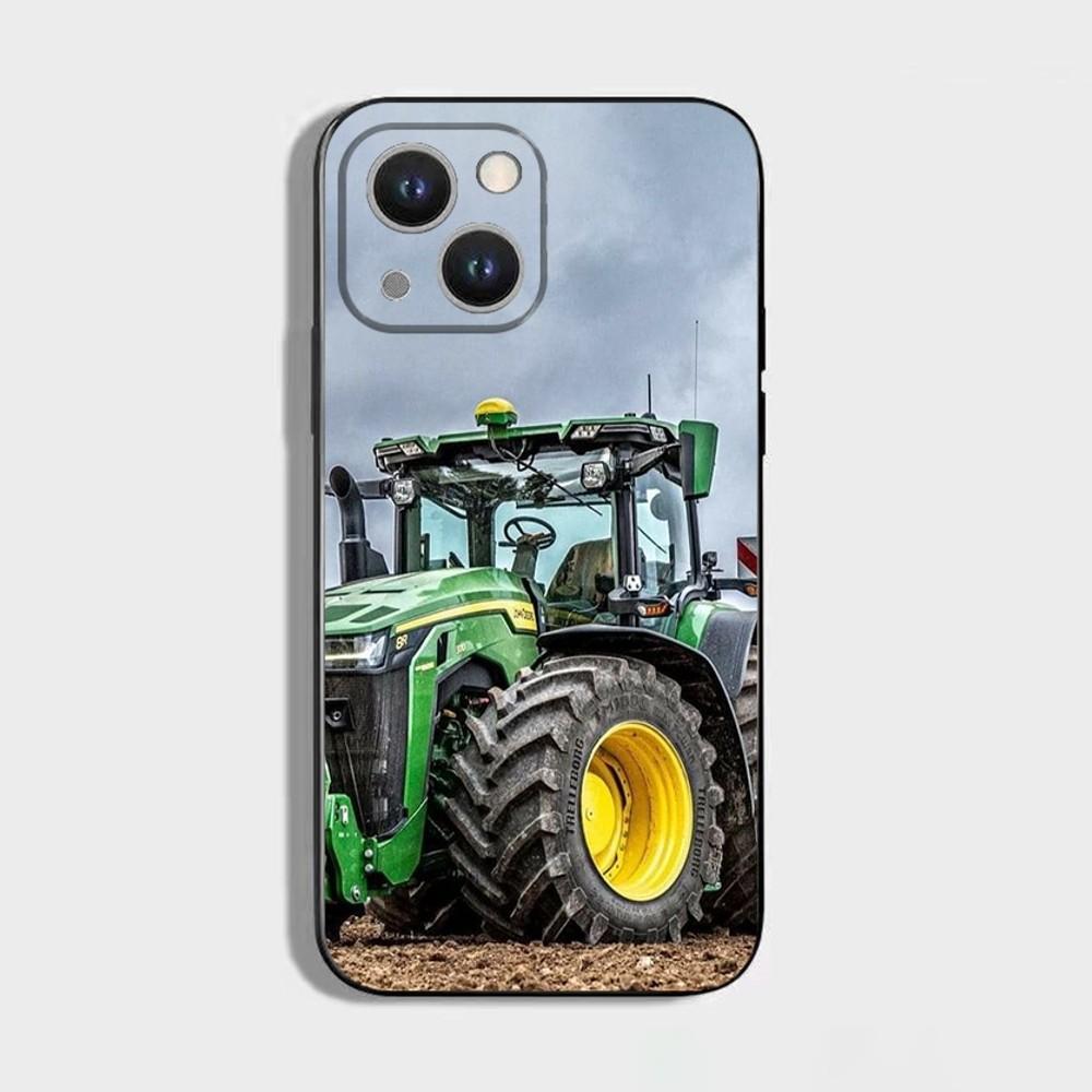 TOPLBPCS F-fendt Traktor Handyhülle Für iPhone 16,15,14,13,12,11 Plus,Pro Max,XS,X,XR,SE,Mini,8,7,Weiche Silikon Schwarze Hülle iPhone11