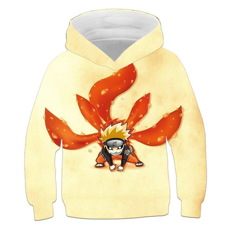 2023 Neue Naruto Hoodie Animation Kinder 3D-gedruckte Mode-Sweatshirts Jungen Mädchen Kinder Pullover Streetwear Mäntel 3-14 Jahre alt 150cm