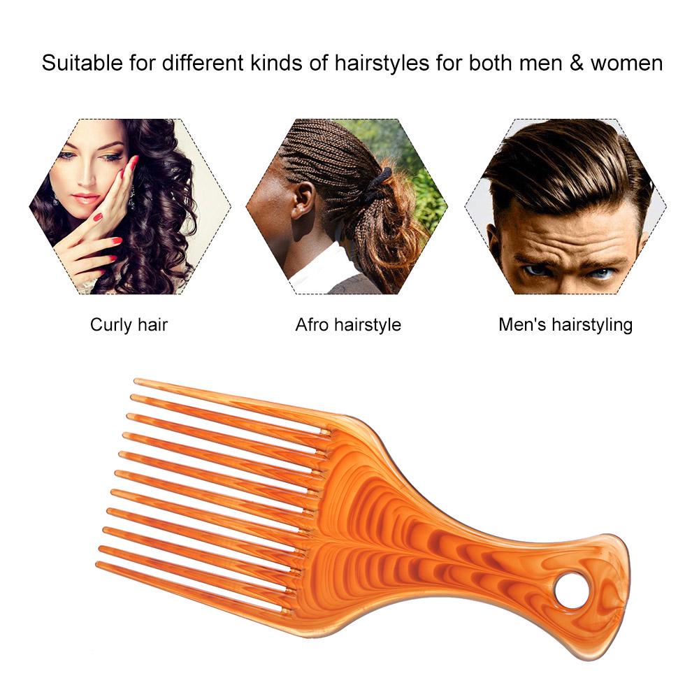Kunststoff-Haarkammeinsatz, Afro-Haarpickkamm, Haar- und Friseur-Styling-Werkzeug