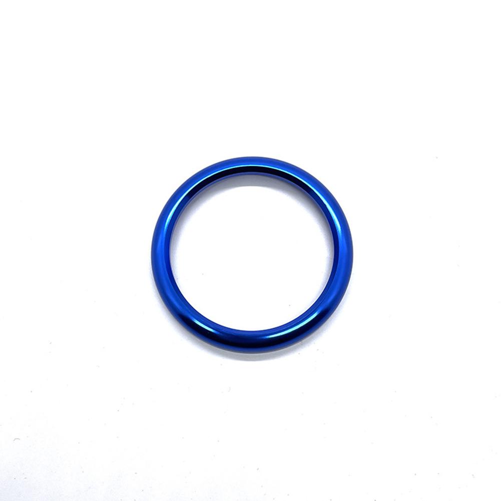 Aluminiumlegierung Auto Uhr Dekoration Ring Stoppuhr Kompass Stoppuhr Aufkleber Dekoration Trim für Porsche Cayenne Macan Panamera 911 718 blau