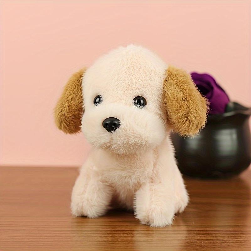 Niedlicher Welpenanhänger Plüschtier Teddyhund Puppe Taschenanhänger Puppe Schlüsselanhänger 1pcs rosa