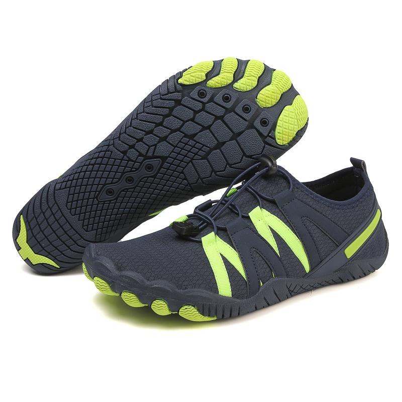 Männer Aqua Schuhe Frauen Tauchen Socken Barfuß Schwimmen Wasser Schuhe Upstream Strand Waten Sport Turnschuhe Für Fitness Yoga Surfen 45 dunkelblaue