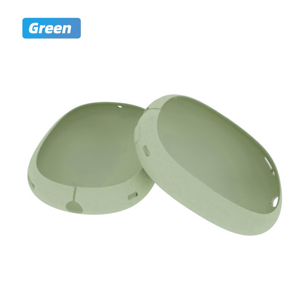 Fonken Silikon-Kopfband-Abdeckung, Kopfhörer-Schutzhülle für AirPods Max-Kopfhörer, neues waschbares Kopfhörer-Zubehör 1 Pair Silicone Case grün