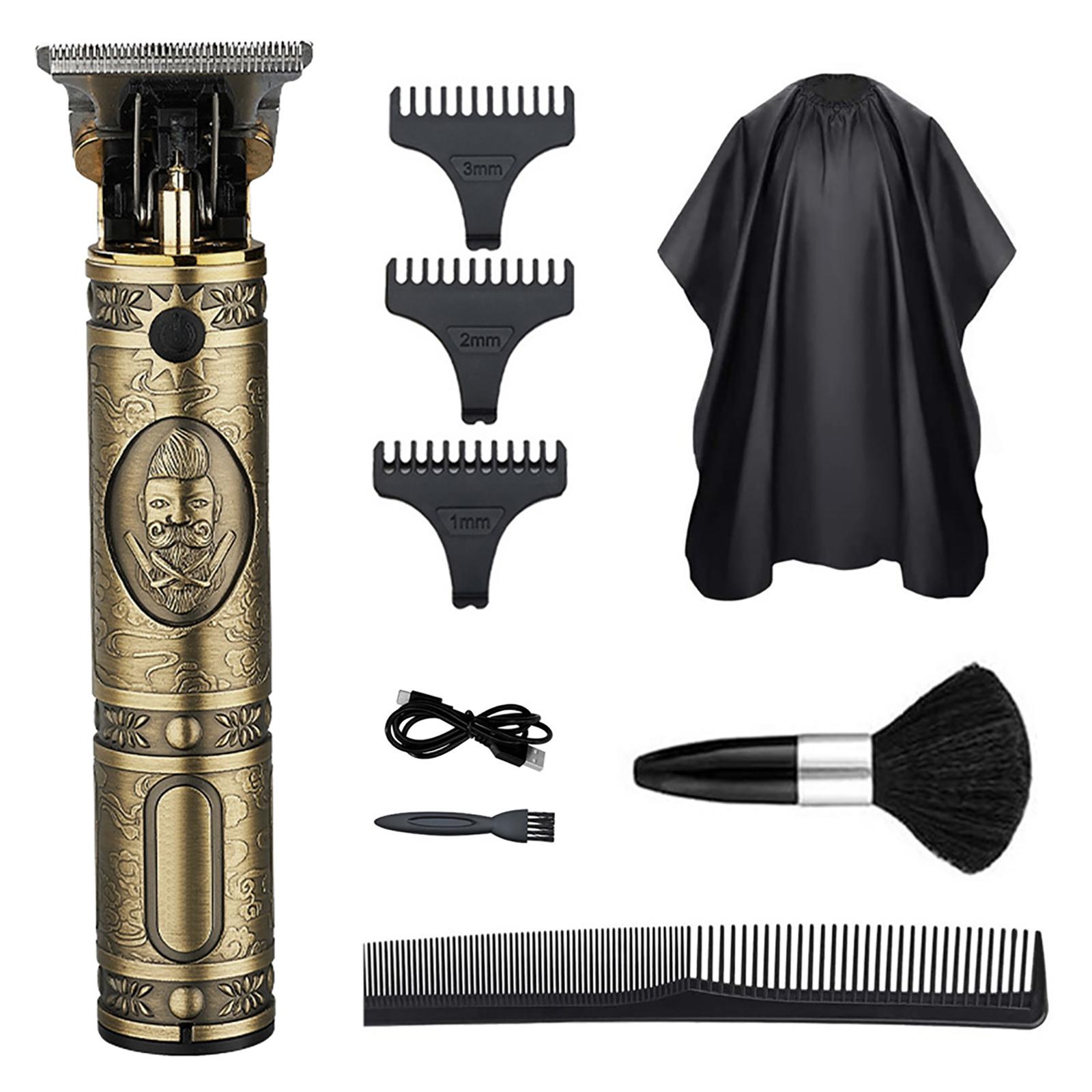 Elektrische Haarschneidemaschine, Friseur-Haarschneidemaschine, Haushalts-Haarschneider-Set, Salon-Haarschneidemaschine gold