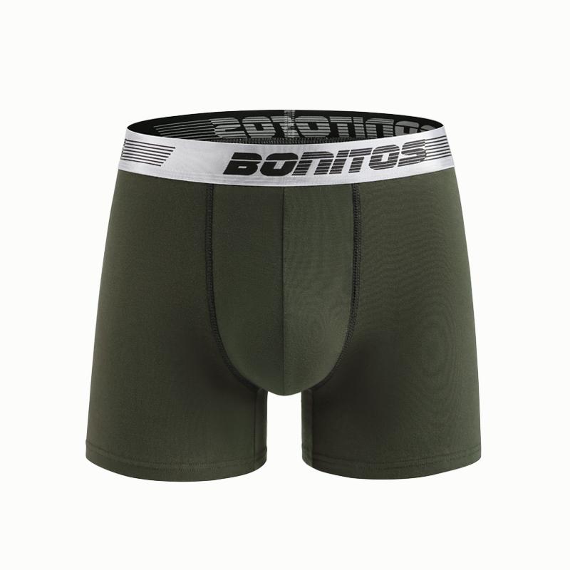 1Pcs Herren Höschen Baumwolle Männer Boxer Bequeme Unterwäsche Für Mann Druck Unterhose S grün