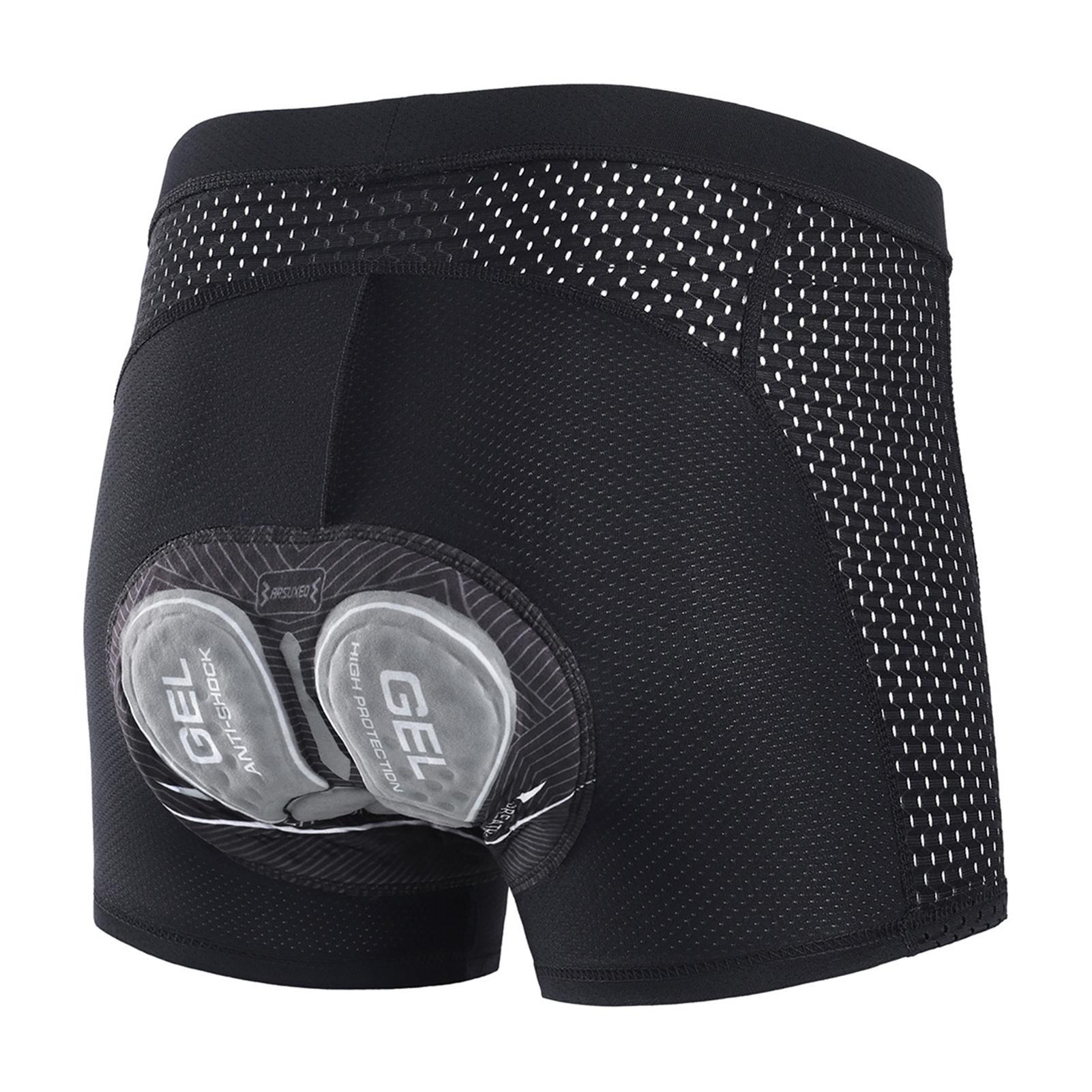 Gepolsterte Fahrradshorts für Herren Herren-Fahrradshorts mit Polsterung Fahrradshorts für Herren Radsport Reithosen Radunterwäsche M graue