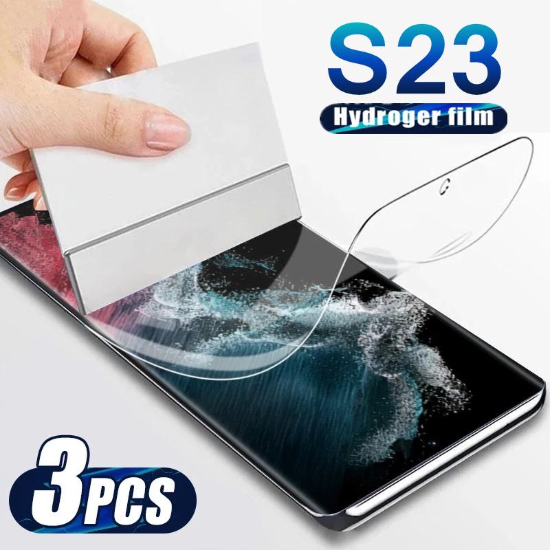 Für Samsung Galaxy S23 Plus Ultra Nicht Glas Weiche Hydrogel Film Anti-scratch HD Screen Protector Für S23Ultra S23 + s23Plus 2023 Samsung  S20 FE reinfarbig