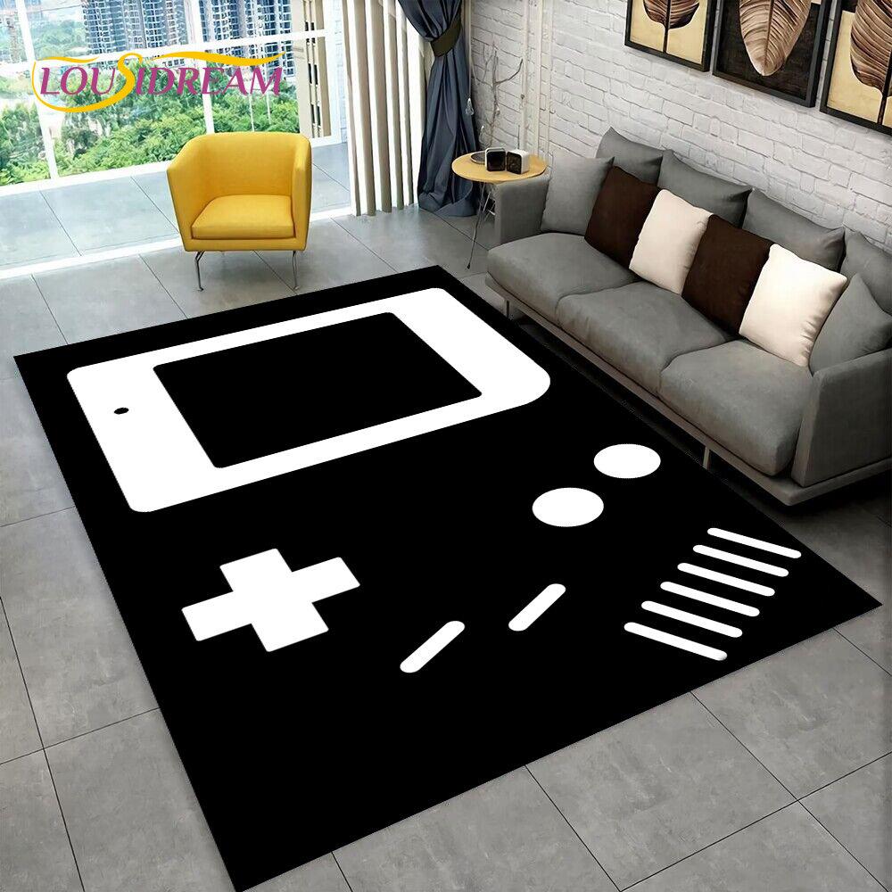 Teppich mit Retro-Spielkonsole Game Boy GBA, Teppich für Zuhause, Wohnzimmer, Kinderzimmer, Sofa, Fußmatte, Dekor, rutschfeste Bodenmatte 40x60cm(15x23in)