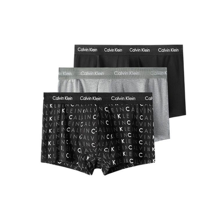 Calvin Klein Bequeme Atmungsaktive Boxershorts 3er-Pack Herren Unterwäsche Mehrfarbig U2664GYKS M