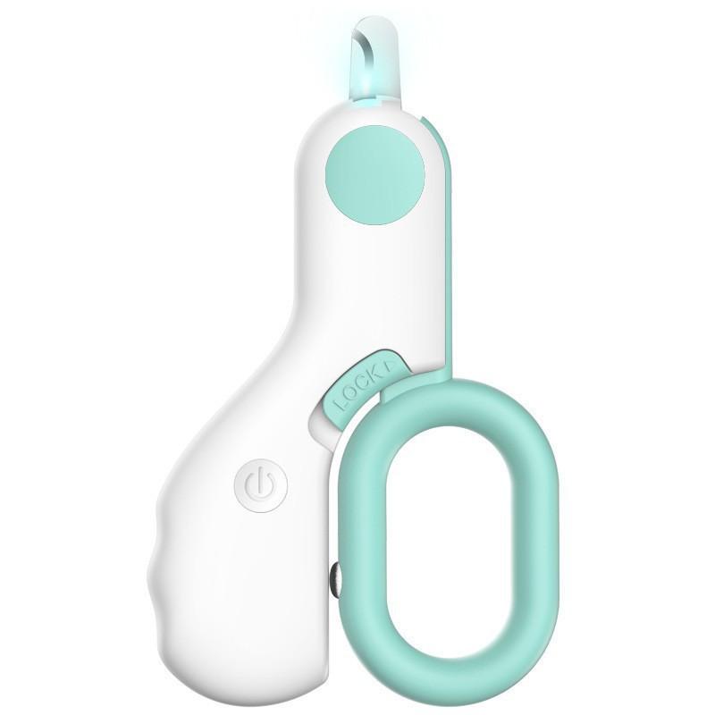 Professionelle Haustier-Nagelknipser, LED-Licht, Haustier-Nagelknipser, Krallenpflegeschere für kleine Hunde, Katzen, Schere, Hundezubehör blau