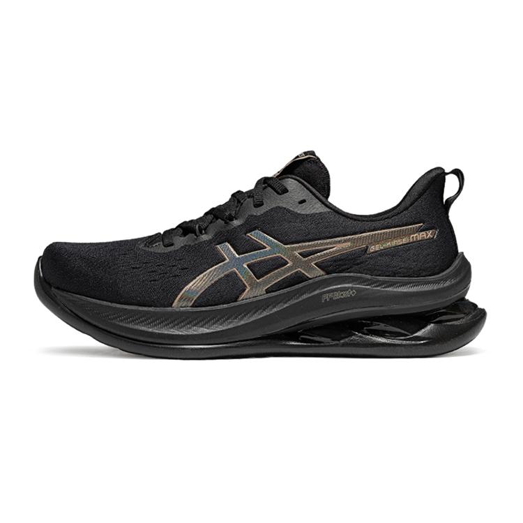 Asics Gel-Kinsei Max Bequeme Vielseitige Atmungsaktive Rückfederung Low-Top Laufschuhe Herren Laufschuhe Schwarz Grau 1011C204-002 39.5
