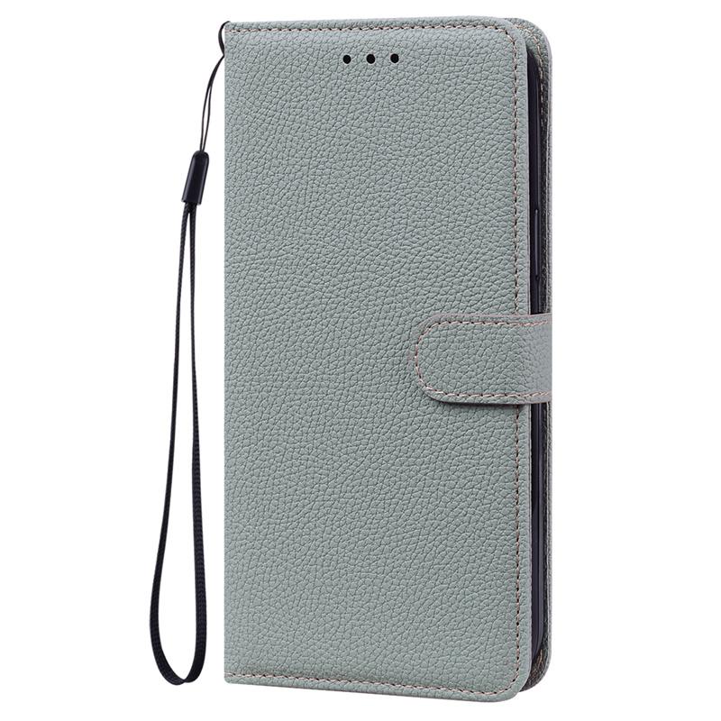 Klassische einfarbige Leder-Handyhülle für Samsung Galaxy A53 A13 A23 A33 A73 A52S 5G A12 A22 A32 A72 A51 A71 Hülle for Samsung A71 graue