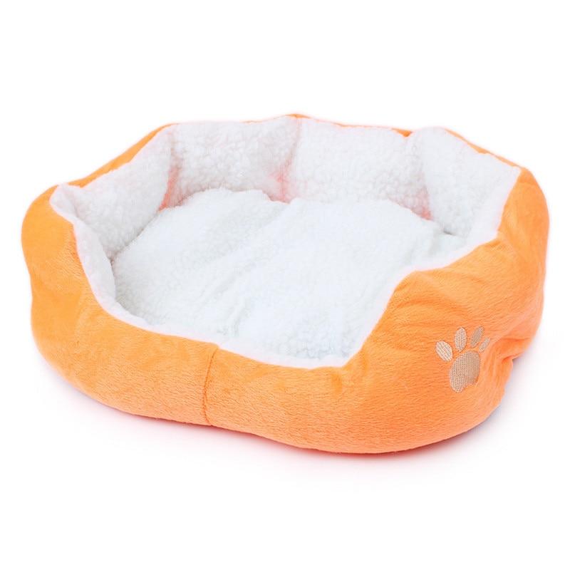 Haustierbett Haustier Hundebett Katzenhütte Warm Gemütlich für Hunde Hundebett Haus Zwinger Abnehmbare Waschbare Haustiere Hundehütte Haustiere Zubehör YSL 50*40CM orange