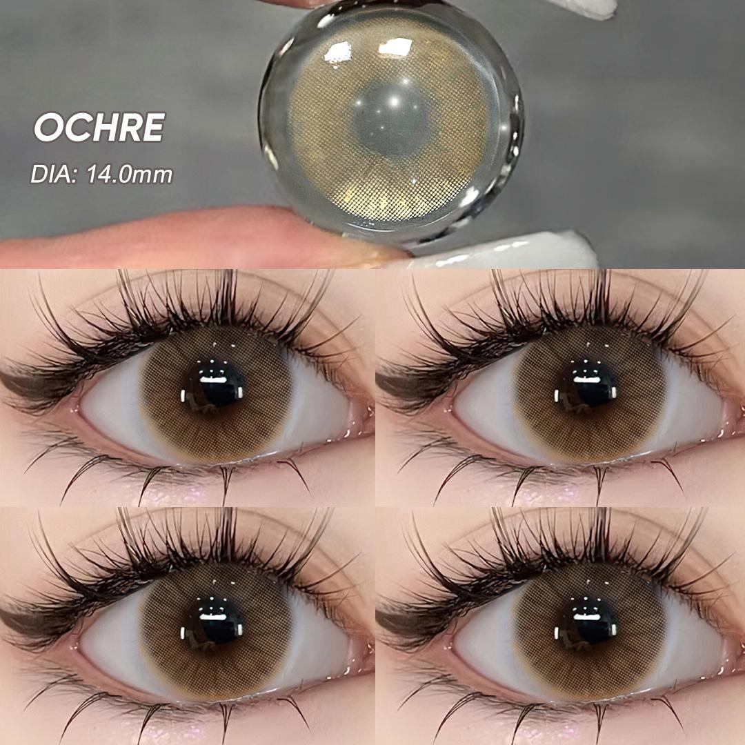 -1,00 ~ -8,00 natürliche Farbe Kontaktlinsen mit Dioptrien Korrekturlinsen für Augen Farbige Augenlinsen Schönheit Pupillen Kontaktlinsen für Vision -3.50