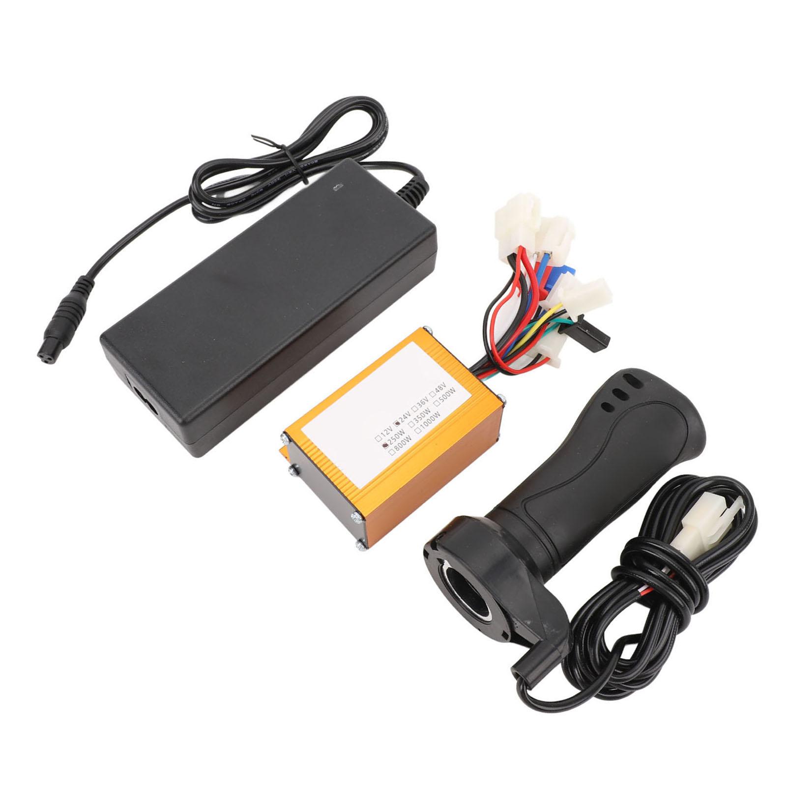 E-Bike Controller Kit Professionell 24V 250W Farbe Gold Gebürsteter Controller 10A Ladegerät