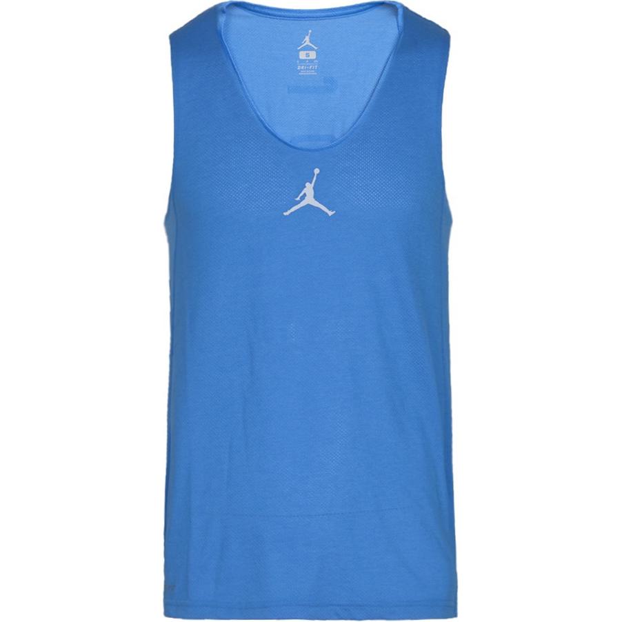 Jordan Brand Air Jordan Logo-Print Rundhals-Ärmelloses Top Herren-Oberteil Blau 831377-435 XS blue