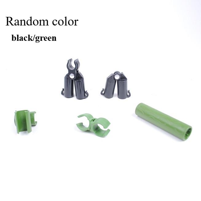 5Pcs Anlage Unterstützung Markise Säule Zubehör EINE Clip Schnell Eingerichtet Klettern Reben Halterung Anlage Stahl Rohr Halterung Garten Versorgung XS schwarz