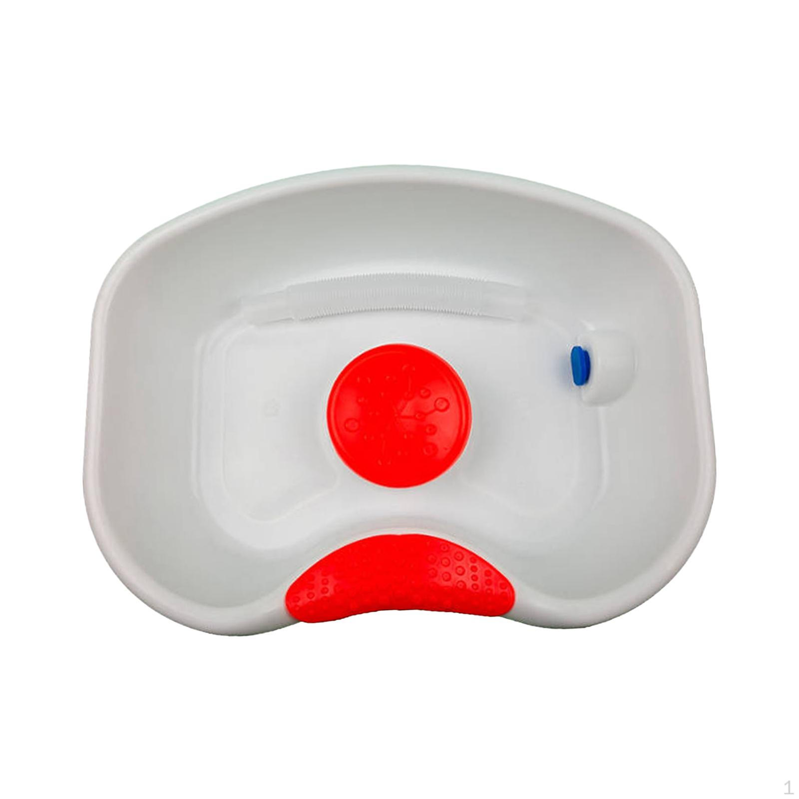 Shampoo-Becken am Bett, Haarwaschbecken, Waschbecken im Bett mit Schlauch für das Wohnzimmer weiß