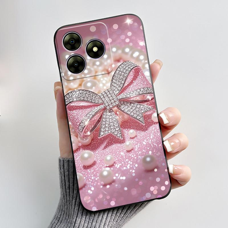 Hülle für Blackview Wave 8 8C Oscal Flat 2 Hülle Ästhetisch Niedliche Katze Mode Schwarz Weiches Silikon Rückseite Stoßfeste Handyhülle Oscal Flat 2