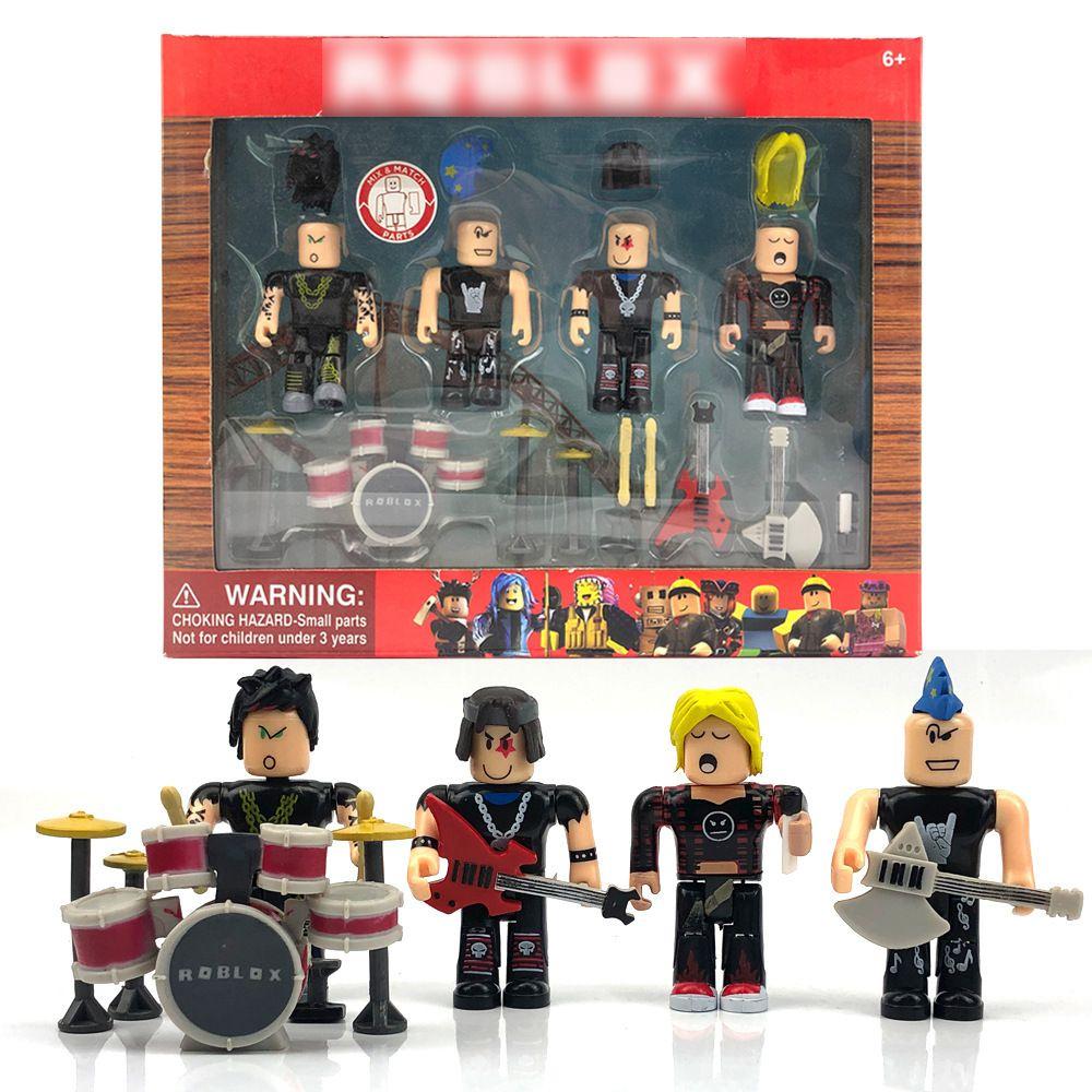 Roblox Figuren Set mit bunten Charakteren und Zubehör für kreatives Spielen Rock Roll
