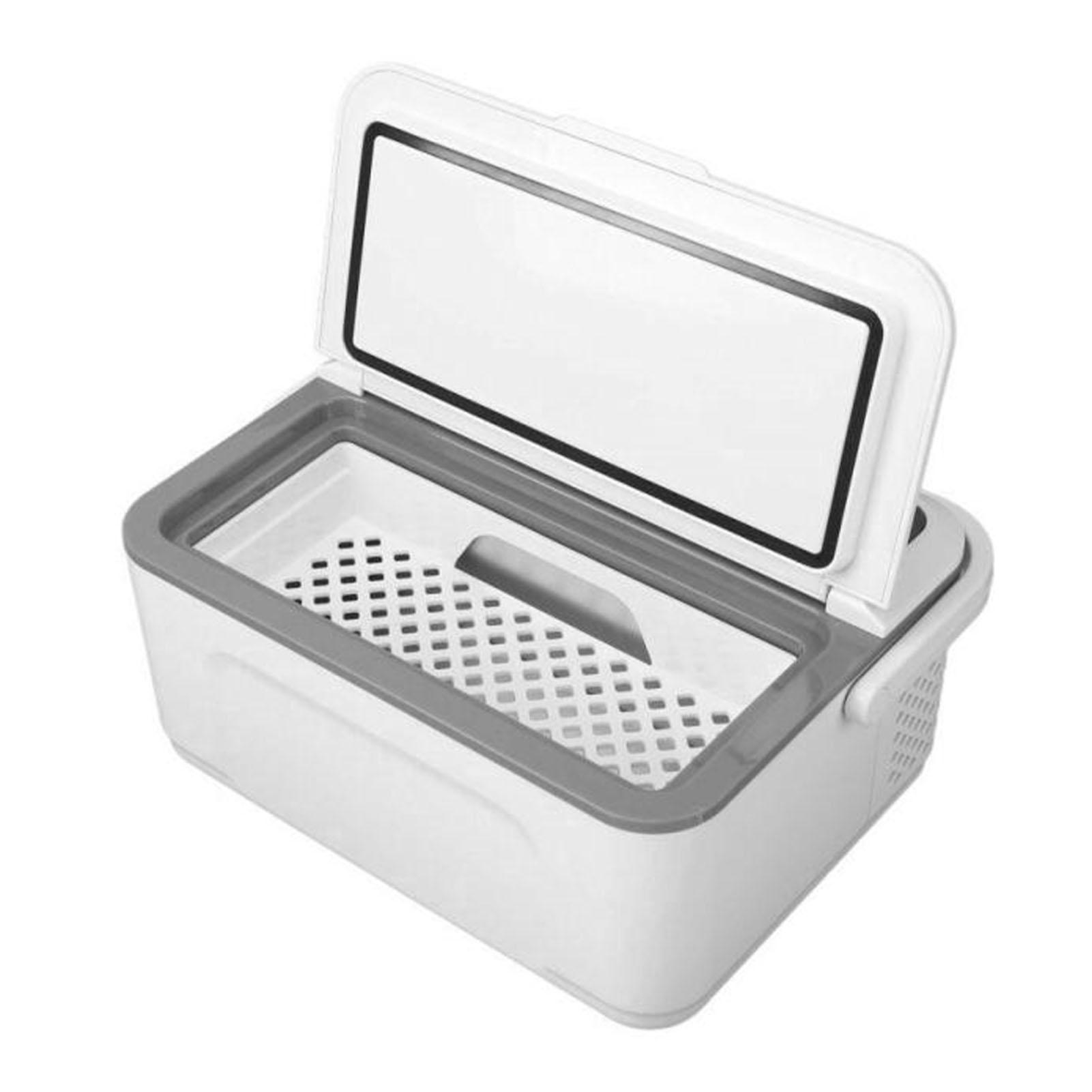 2-lagige Insulin-Kühlbox, tragbare, konstante Temperatur, wiederaufladbare LED-Anzeige, Insulin