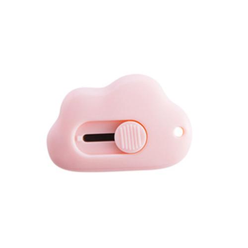 Nette Kaninchen Wolke Farbe Mini Tragbare Utility Messer Papier Cutter Schneiden Papier Rasierklinge Büro Schreibwaren Schneiden Liefert rosa