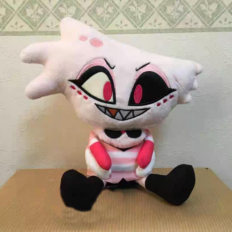30cm Anime Hazbin Angel Dust Plüschtier Kuscheltiere Hotel Engel Zubehör Plüschpuppe Heimdeko Kissen Weihnachten Feiertagsgeschenke white