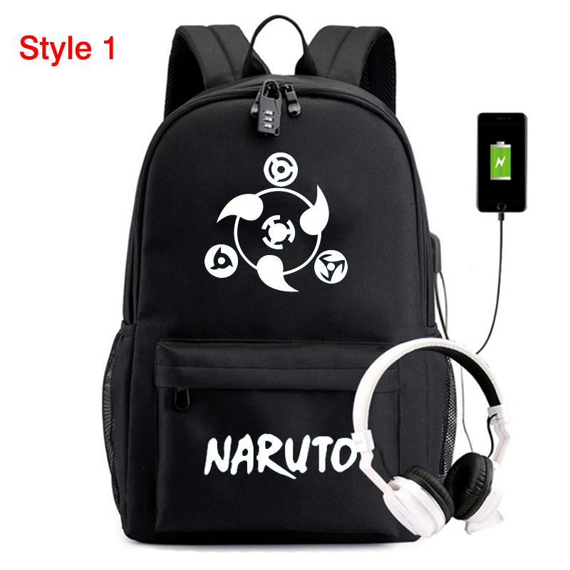 Anime Rucksack Schultasche Teenager Akatsuki Itachi Sharingan Cosplay Jungen Mädchen Laptop Taschen Reiserucksack