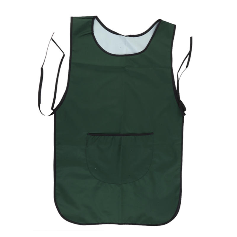 Mode Atmungsaktive Schürze Küche Öl-proof Taille Erwachsene Arbeit Schmutz-beständig Arbeitskleidung Schürze One Size grün