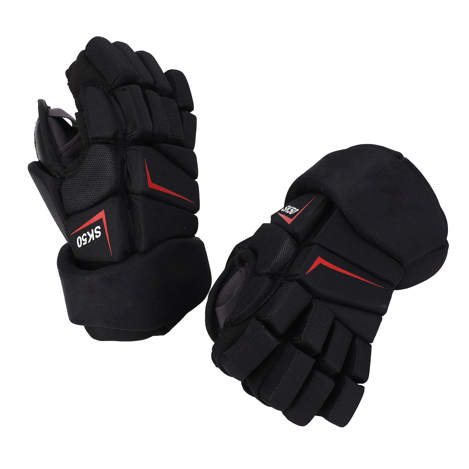 1 paar Eishockey Handschuhe Atmungsaktive Finger Schutz Hoch Fitting Nylon Stoff EVA Schaum Hockey