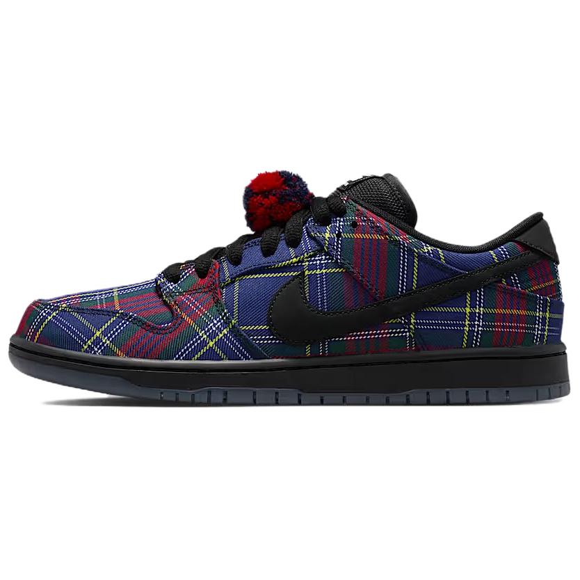Nardwuar x Nike Dunk Low SB Tam O Shanter Hut Herren Sneaker Mehrfarbig University-Rot Schwarz II1493-600 40.5